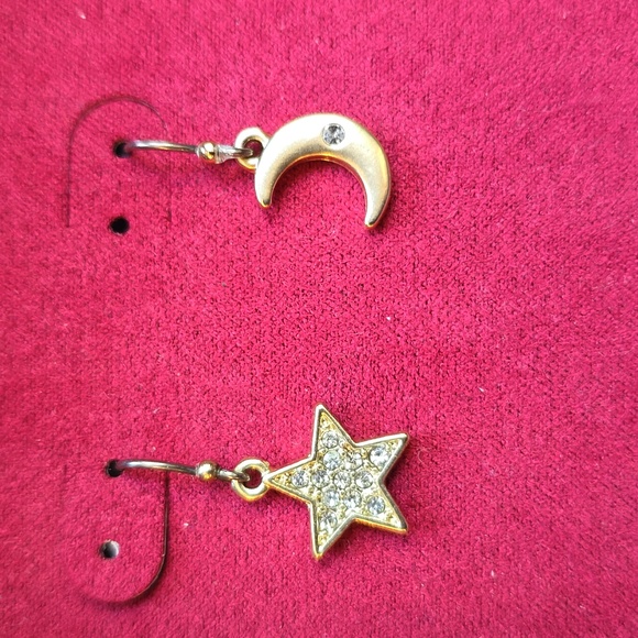 NWB Lucky BrandStar and Moon Earrings - Picture 2 of 4